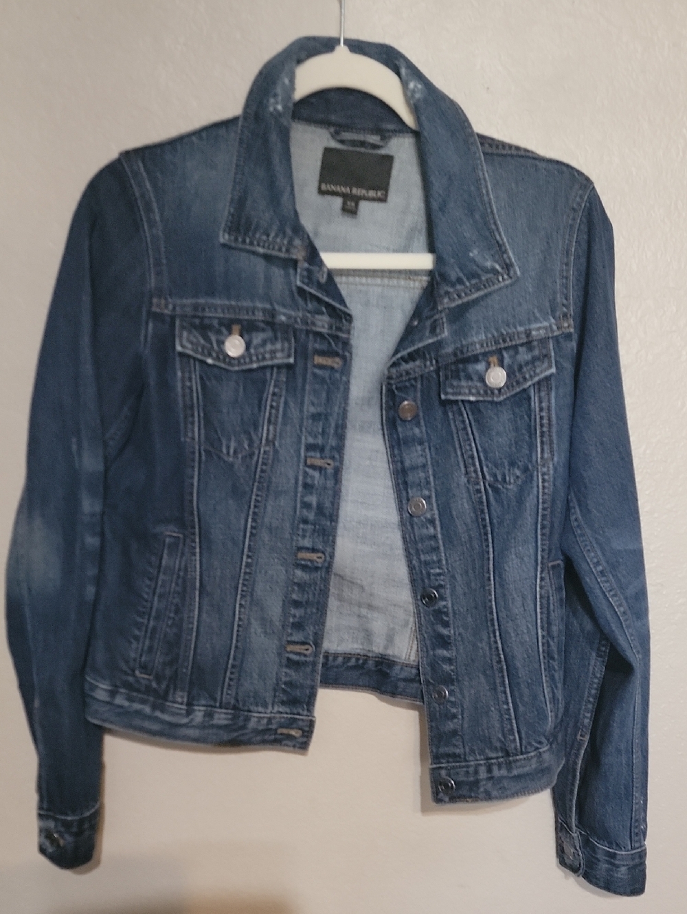 Banana Republic Blue Denim Trucker Jacket